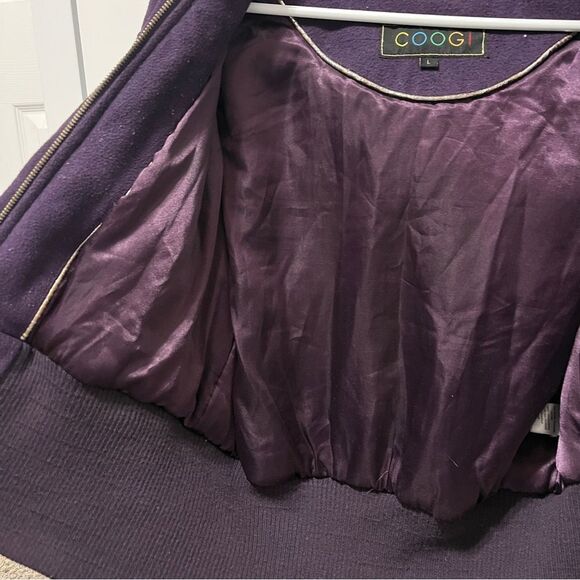 Vintage Y2K Coogi Embellished Purple & Gold Faux Fur Coat - Picture 10 of 14